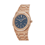 Audemars Piguet Royal Oak Rose Gold Blue Dial Watch premium replica - image 4