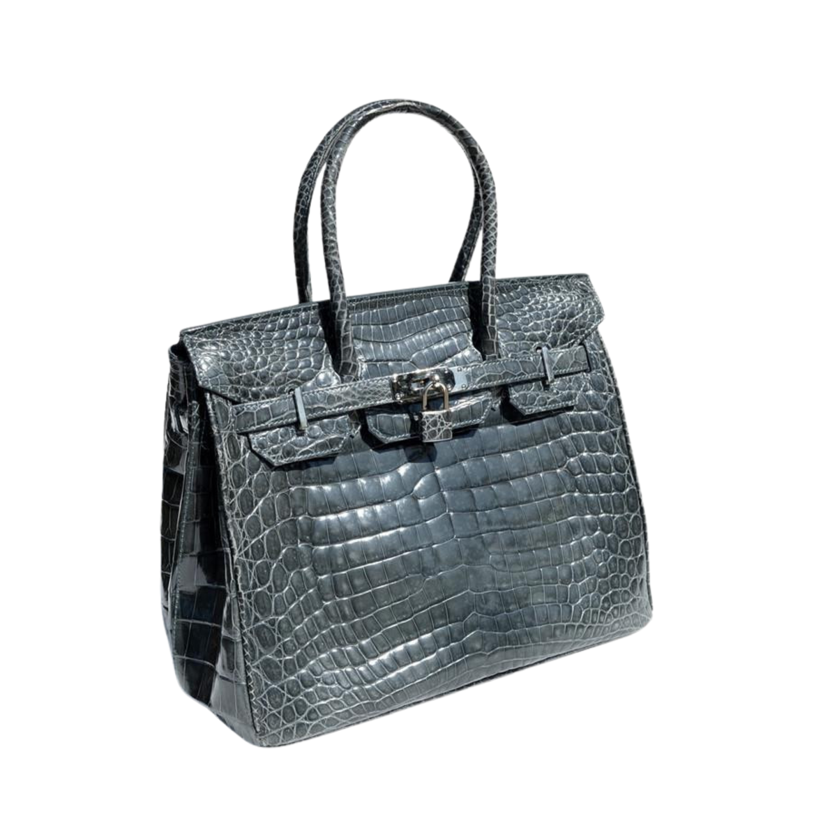 Hermès Birkin 25 Black Matte Alligator Bag premium replica - image 1