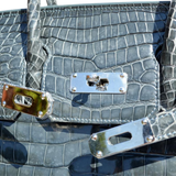 Hermès Birkin 25 Black Matte Alligator Bag premium replica - image 3