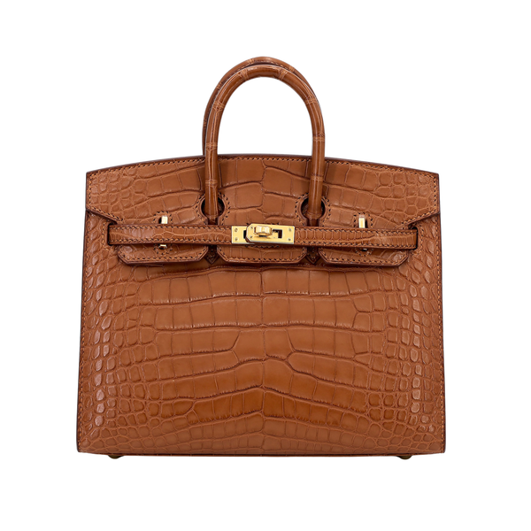 Hermès Birkin 25 Rich Brown Crocodile Bag
