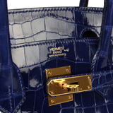 Hermès Birkin 35 Crocodile Blue Bag premium replica - image 2