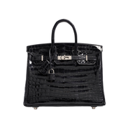 Hermès Birkin 35 Crocodile Silver Lock Bag premium replica - image 1