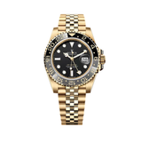 Rolex GMT-Master Ii Yellow Gold Black Dial Watch premium replica - image 1