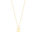 Louis Vuitton Lv Large Pendant Diamonds Yellow Gold Necklace Jewelry premium replica - image 2