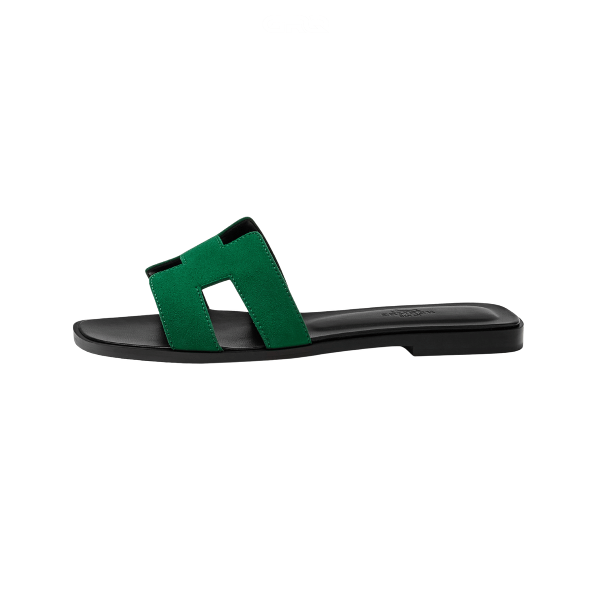 Hermès Hermès Slipper Oran Electric Green Slides premium replica - image 1