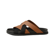 Hermès Slipper Chypre Orange Leather Slides premium replica - image 1