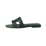 Hermès Slipper Oran Green Calfskin Accessory premium replica - image 1