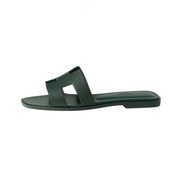 Hermès Slipper Oran Green Calfskin Accessory premium replica - image 1