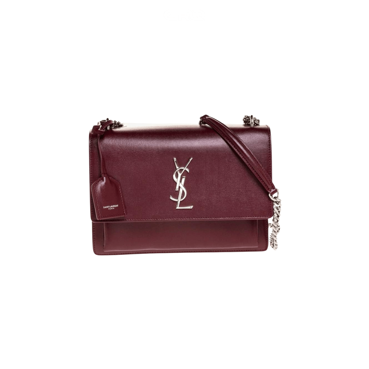 YSL Bag Sunset Medium Burgundy Bag premium replica - image 1
