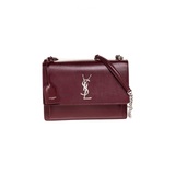 YSL Bag Sunset Medium Burgundy Bag premium replica - image 1