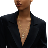 Louis Vuitton Lv Large Pendant Diamonds Yellow Gold Necklace Jewelry premium replica - image 3