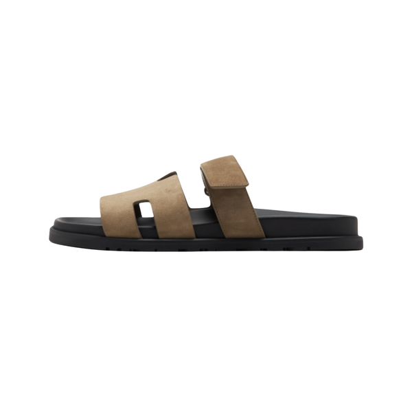 Hermès Hermès Slipper Chypre Brown Suede Slides