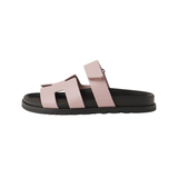 Hermès Slipper Chypre Pink Goatskin Slides premium replica - image 1
