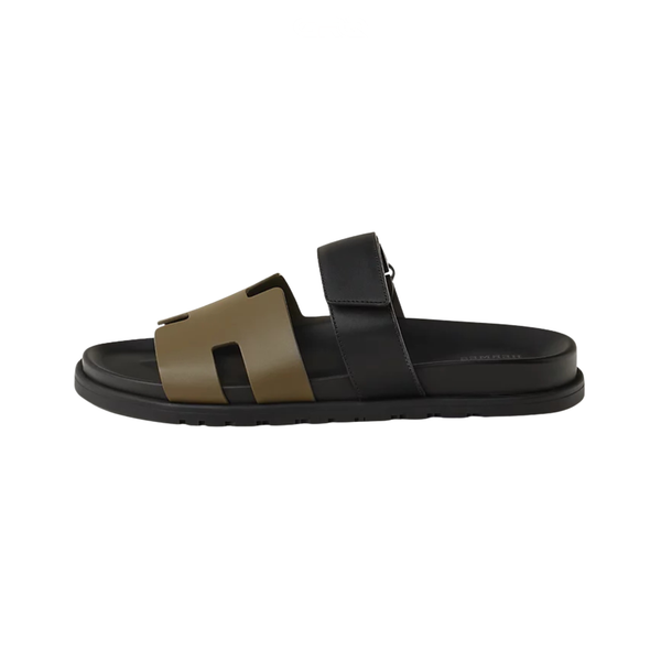 Hermès Slipper Chypre Olive Black Accessory