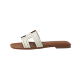 Hermès Slipper Oran White Slides premium replica - image 1