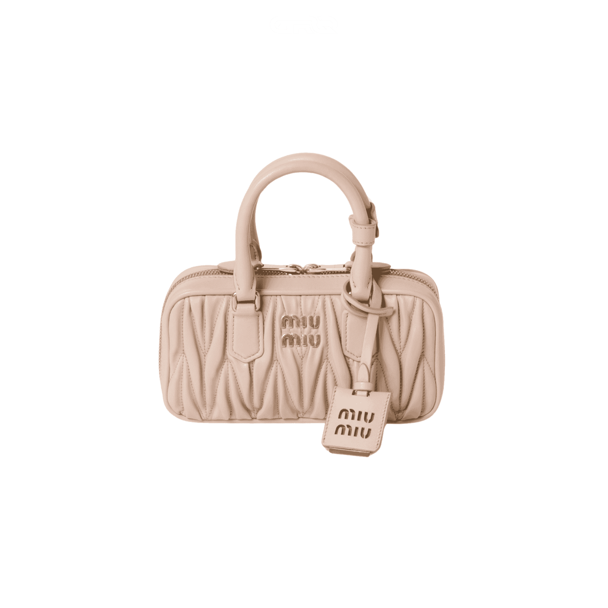 Miu Miu Arcadie Matelassé Nappa Leather Mini Wallet – Pink premium replica - image 1