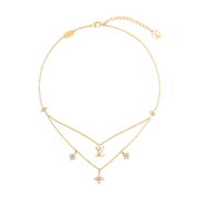 Louis Vuitton Gold Lv Floragram Necklace Jewelry premium replica - image 1