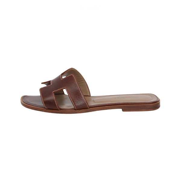 Hermès Slipper Oran Dry Brown Accessory