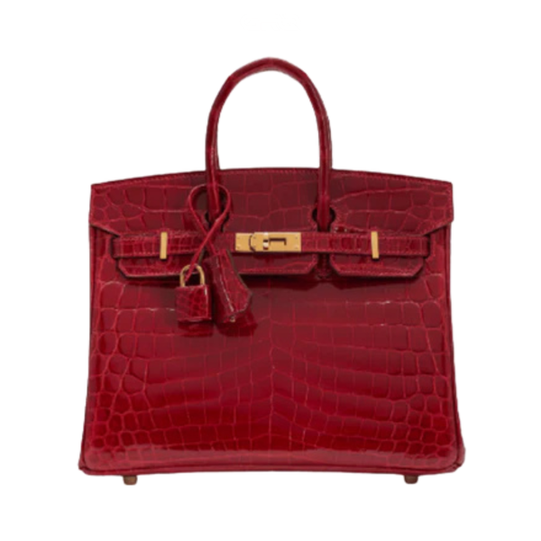 Hermès Birkin 30 Made From Shiny Niloticus Crocodile Leather Deep Red Bag