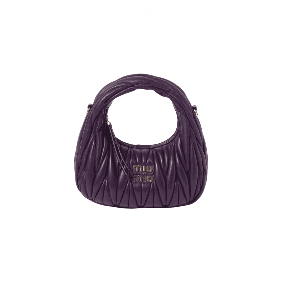 Miu Miu Wander Matelassé Nappa Leather Hobo Mini Wallet premium replica - image 1