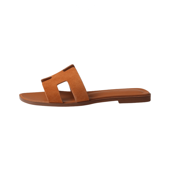 Hermés Slipper Oran Brown Slides