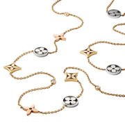 Louis Vuitton Idylle Blossom Sautoir 3 Golds Diamonds Jewelry premium replica - image 1