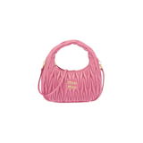 Miu Miu Wander Shoulder Matelassé Nappa Leather Wallet – Pink premium replica - image 1