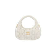 Miu Miu Wander Shoulder Matelassé Nappa Leather Wallet – White premium replica - image 1