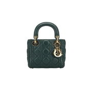 Dior Lady In Green Cannage Leather Bag premium replica - image 1