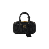 Miu Miu Arcadie Matelassé Nappa Leather Wallet – Black premium replica - image 1