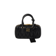 Miu Miu Arcadie Matelassé Nappa Leather Wallet – Black premium replica - image 1