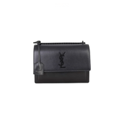 YSL Bag Sunset Medium Black Leather Bag premium replica - image 1