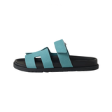 Hermès Hermès Slipper Chypre Bleu Minéral Slides premium replica - image 1