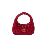 Miu Miu Wander Shoulder Matelassé Nappa Leather Wallet – Red premium replica - image 1