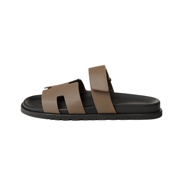 Hermès Slipper Chypre Light Brown Goatskin Slides
