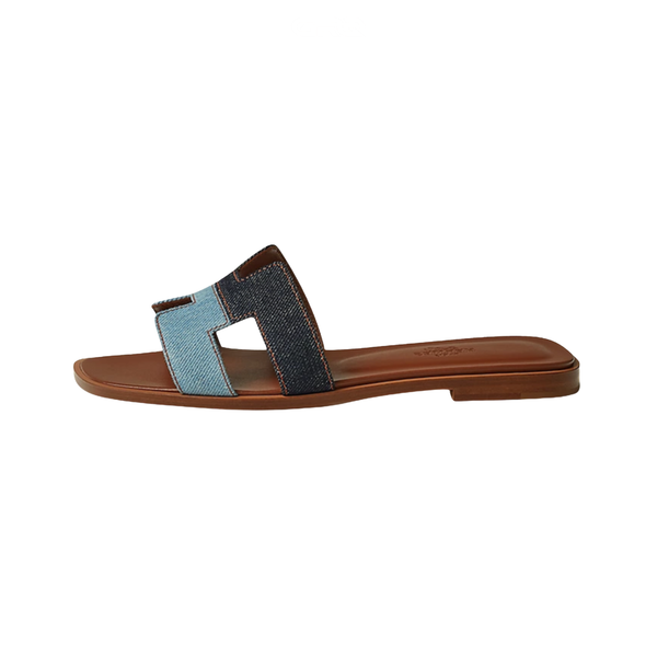 Hermès Slipper Oran Denim Strap Accessory