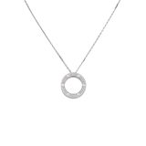 Cartier Love Pendant Paved Necklace Jewelry premium replica - image 1