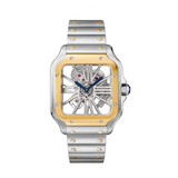 Cartier Santos Skeleton Two-Tone Steel & Yellow Gold Watch premium replica - image 1