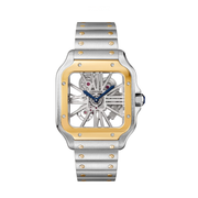 Cartier Santos Skeleton Two-Tone Steel & Yellow Gold Watch premium replica - image 1