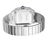 Cartier Santos De Automatic White Dial Silver Watch premium replica - image 2