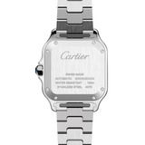 Cartier Santos De Stainless Steel Silvered Watch premium replica - image 2