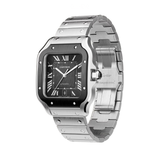 Cartier Santos De Stainless Steel With Green Sunburst Dial Watch premium replica - image 2