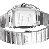 Cartier Santos De Silver & Graduated Green Dial Watch premium replica - image 2