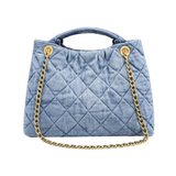 Chanel Bow Blue Washed Denim Bag premium replica - image 2