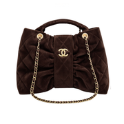 Chanel Bow Dark Brown Bag premium replica - image 1