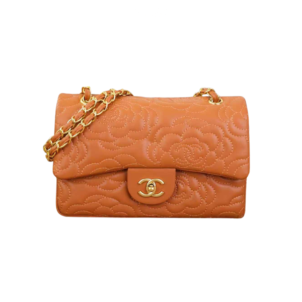 Chanel Camellia Embossed Flap Bag