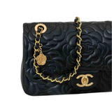 Chanel Camellia Flap Black Bag premium replica - image 2