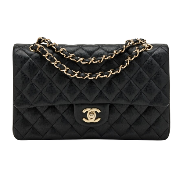 Chanel Classic Flap Black Calfskin Bag