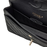Chanel Classic Flap Black Calfskin Bag premium replica - image 3