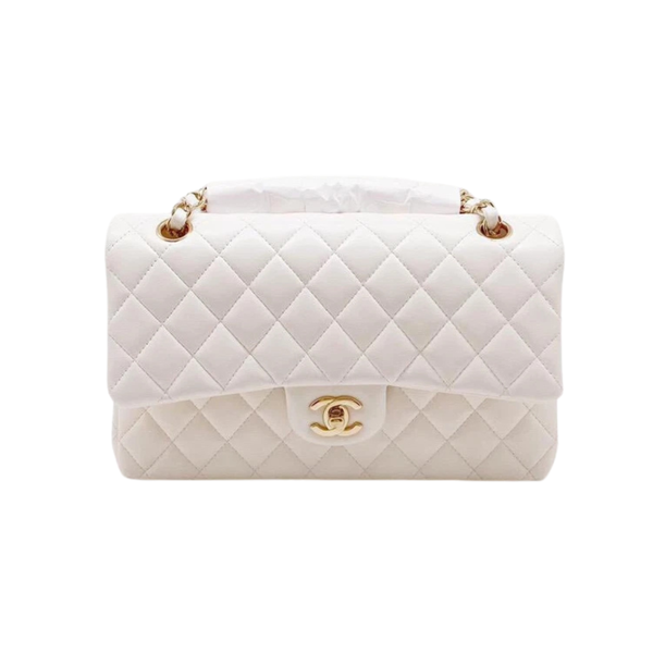 Chanel Classic Flap White Bag